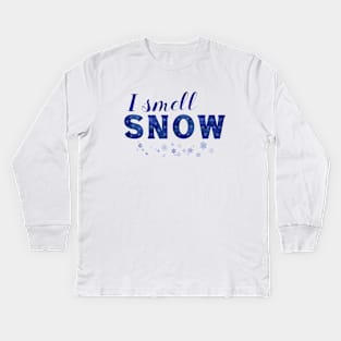 I smell Snow Kids Long Sleeve T-Shirt